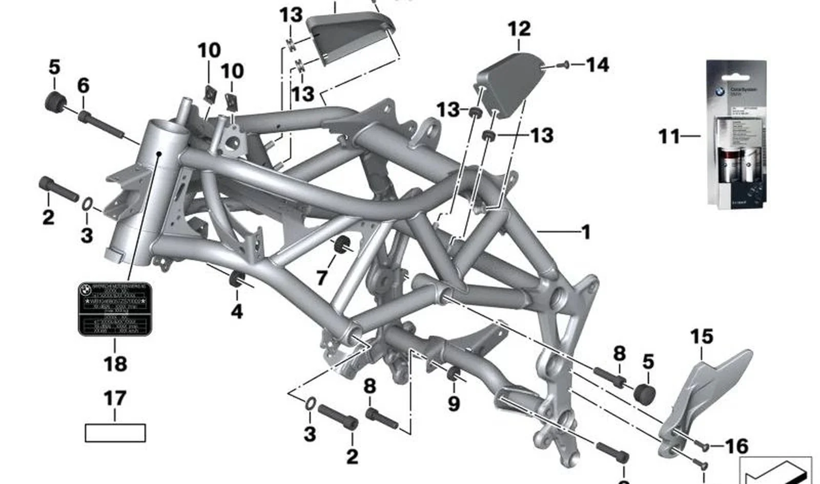 Tornillo ISA OEM 07129906088 para motos BMW R1200GS, C650GT, F800GS... y más. Original BMW Motorrad.