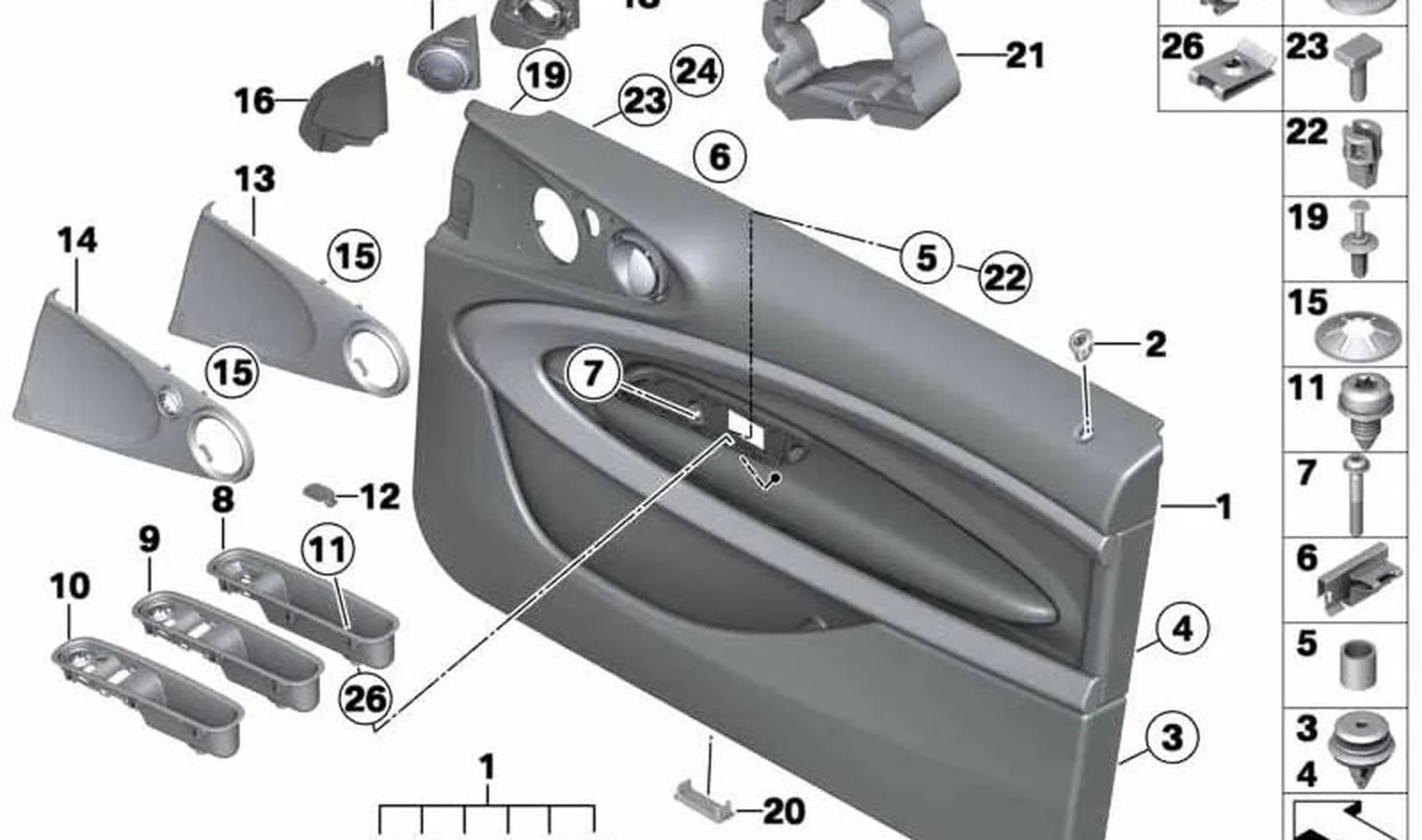 Tornillo OEM 07129908061 para MINI Countryman R60, Paceman R61 y más. Original MINI.