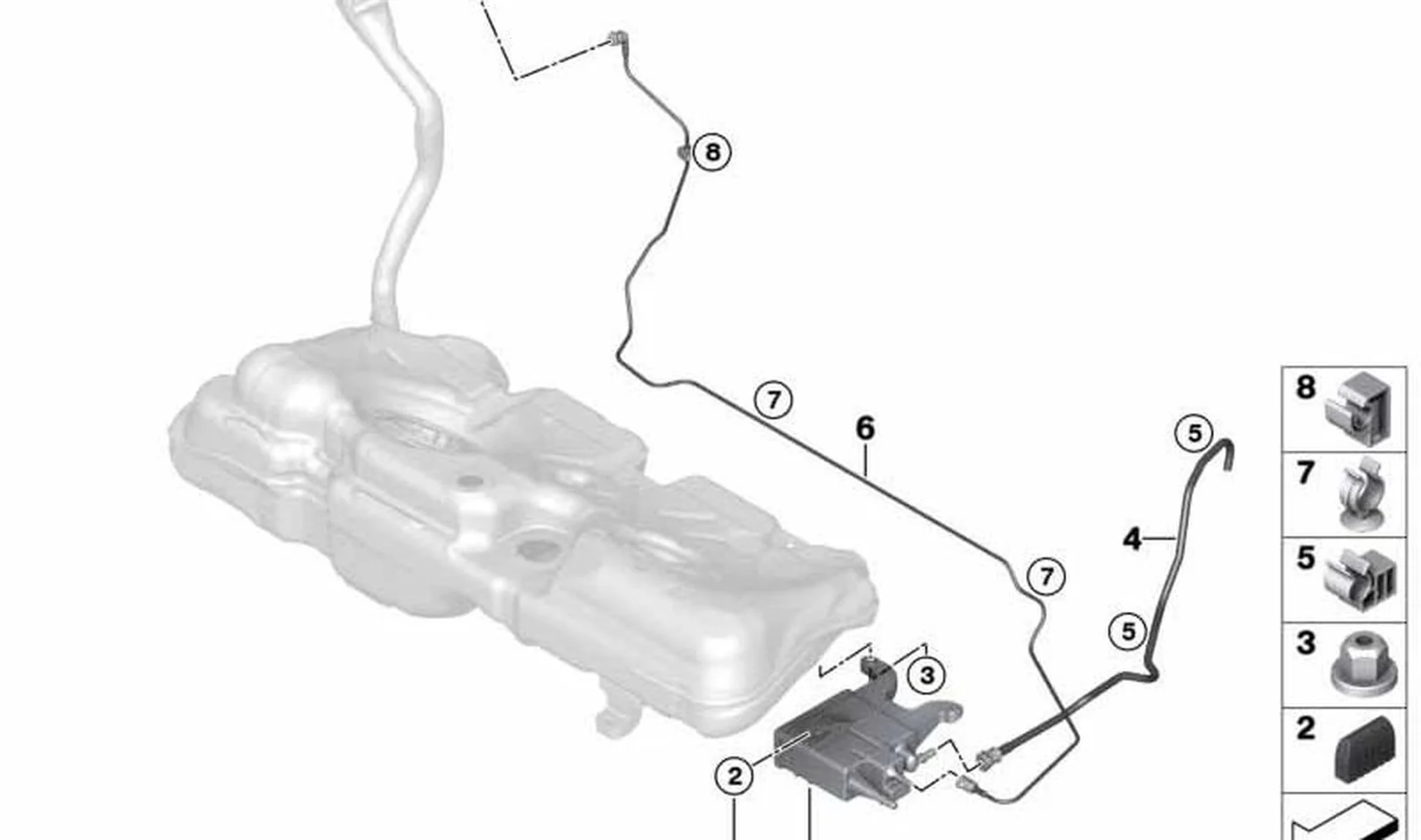 TuberÃa de ventilación OEM 16117300653 para MINI F55, F56 LCI (2013-2024). Original MINI.