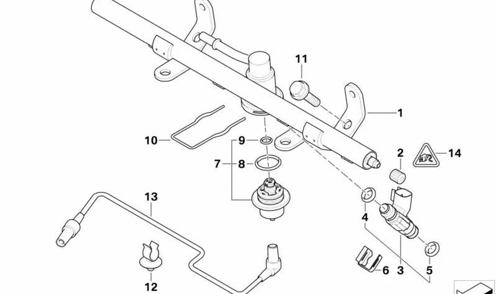 Tubo de inyección OEM 13511521389 para MINI R52, R53, Cooper S, JCW GP... y más. Original MINI. - Image 3