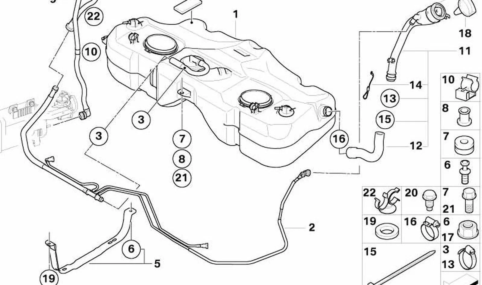Tubo de llenado de combustible OEM 16116767314 para MINI R50, R53. Original MINI. - Image 8