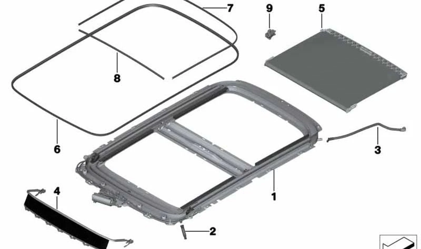 Tubo flex de salida de agua trasero derecho OEM 54109809996 para MINI Paceman R61. Original MINI.