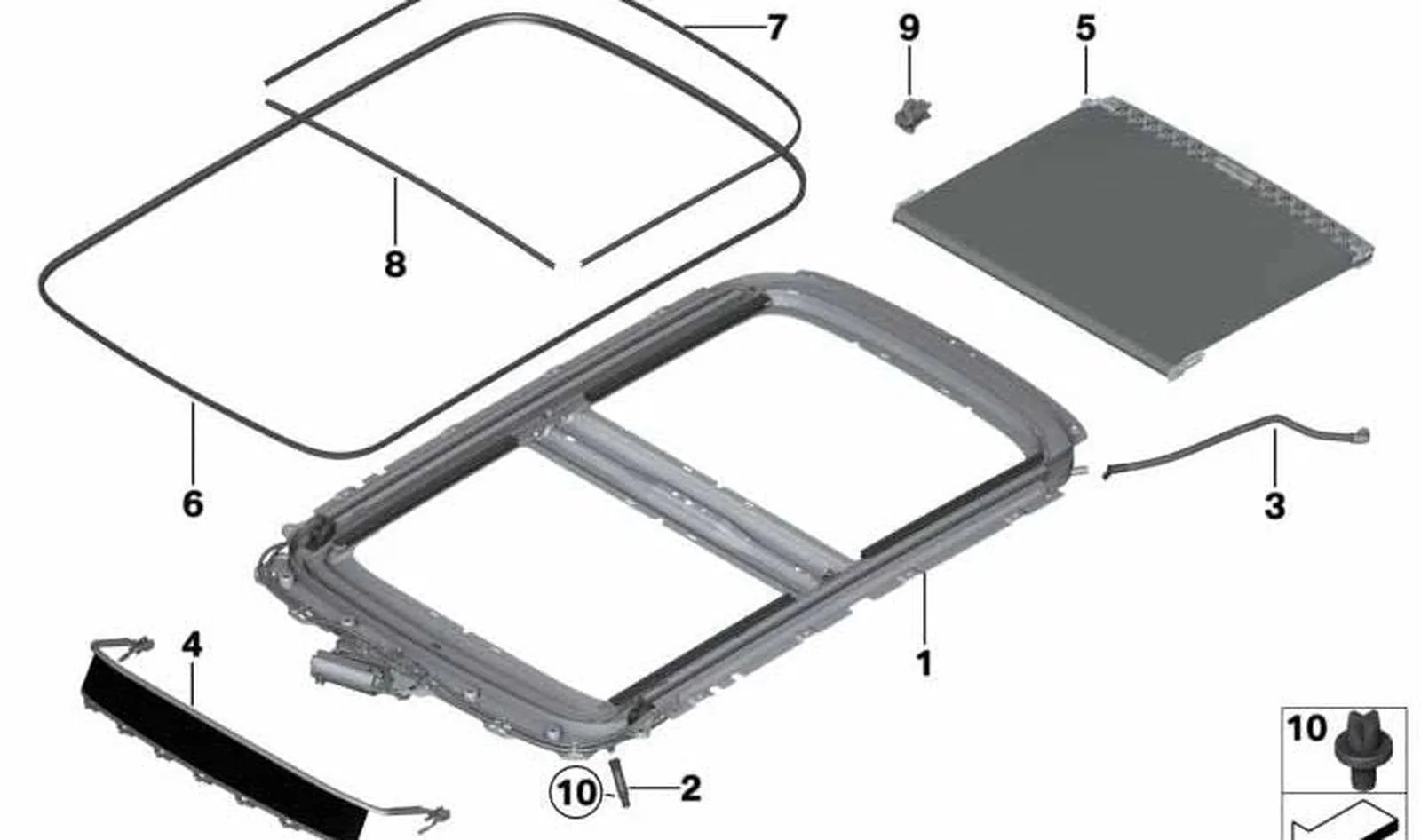 Tubo flexible de salida de agua trasero izquierdo OEM 54109803687 para MINI Countryman R60. Original MINI.