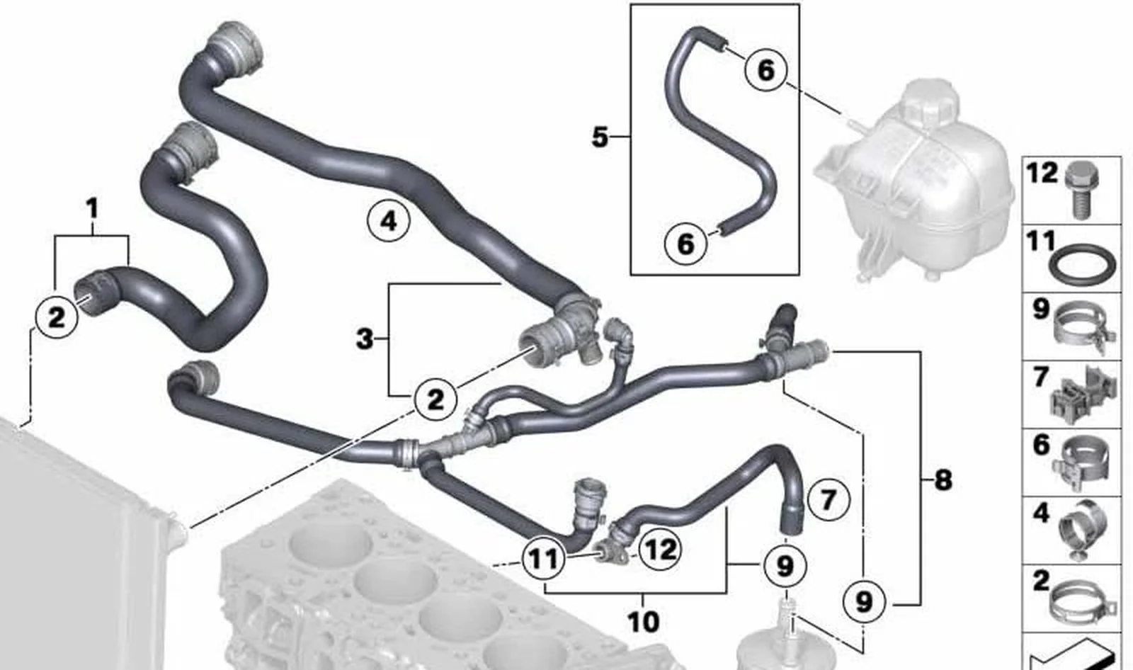 Tubo refrigerante OEM 17127811783 para MINI R56 LCI, Clubman R55 LCI, Cabrio R57 LCI, Coupé R58, Roadster R59. Original MINI.