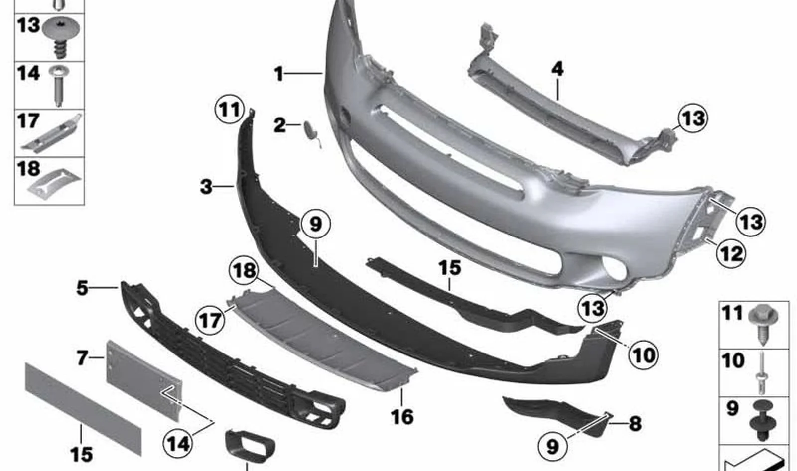 Tuerca de muelle OEM 51117144838 para MINI Clubman F54, Countryman R60, Paceman R61... y más. Original MINI. - Image 2