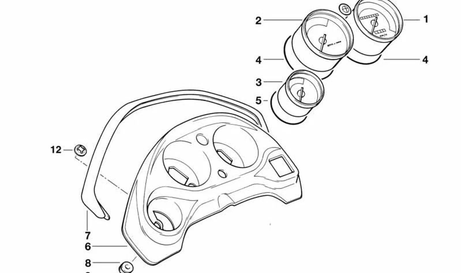 Tuerca hexagonal M6 OEM 63142346469 para motos BMW F 650, F 650 ST. Original BMW Motorrad.