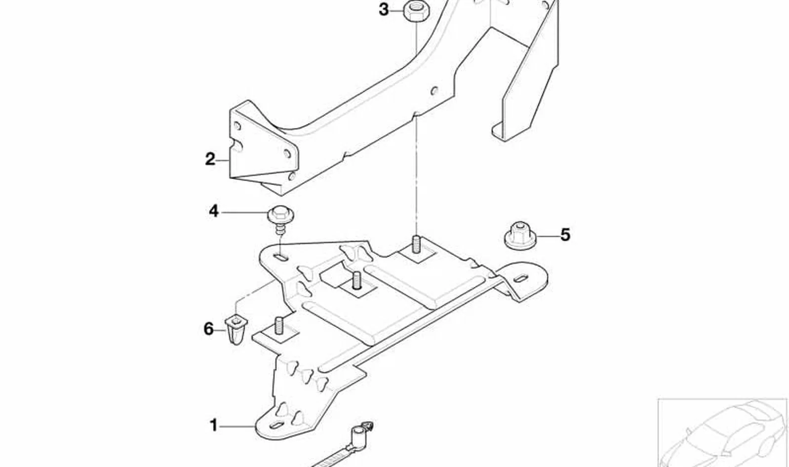 Tuerca hexagonal OEM 07119905710 para MINI R53, F56, Cabrio R52, Countryman R60... y más. Original MINI.