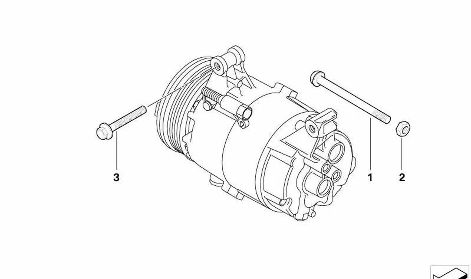 Tuerca hexagonal OEM 64506911533 para MINI R50, R53, Cabrio R52. Original MINI. - Image 2