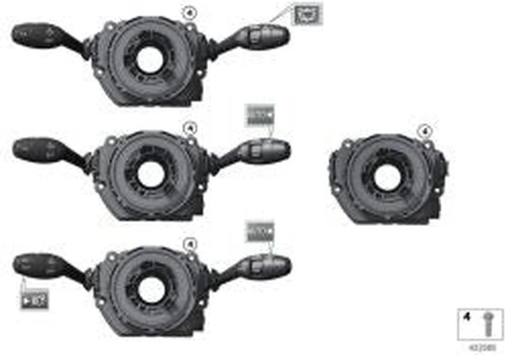 Unidad de interruptores árbol de dirección OEM 61316827364 para MINI Cabrio F57 (11/2014 - 02/2021), Cooper WC31, WC32, WC41, WC42, WU31, WU32, WU71, WU72, Cooper D WH12. Original MINI.