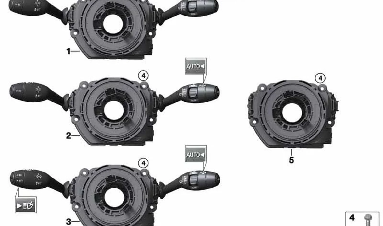 Unidad de interruptores árbol de dirección OEM 61316827364 para MINI Cabrio F57 (11/2014 - 02/2021), Cooper WC31, WC32, WC41, WC42, WU31, WU32, WU71, WU72, Cooper D WH12. Original MINI. - Image 3
