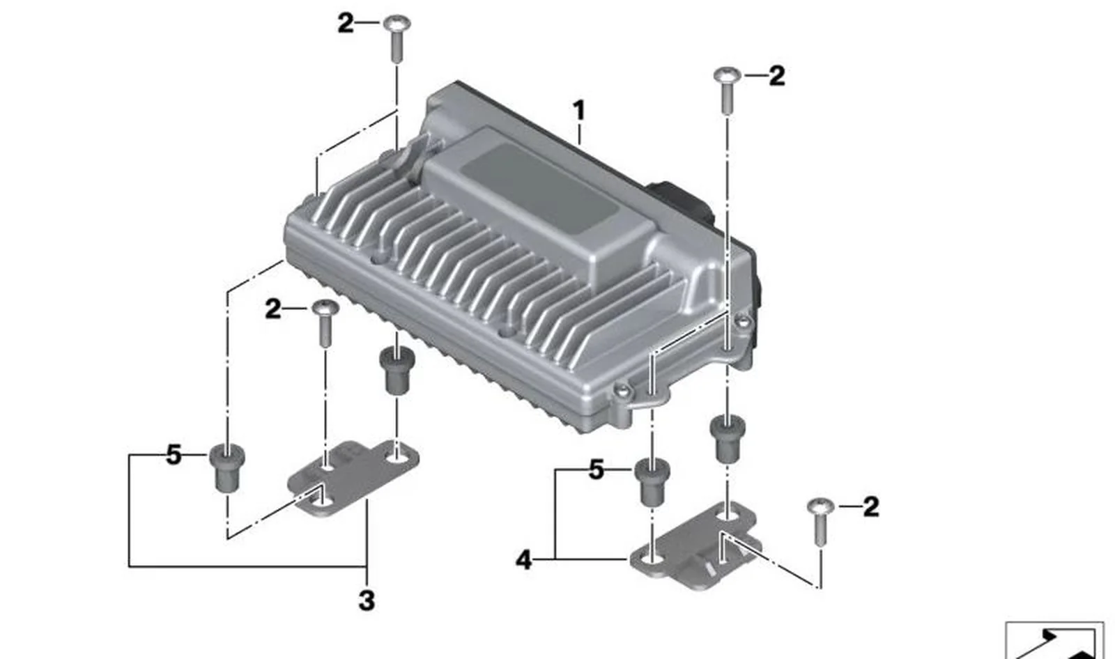 Unidad de mando sistema de sonido OEM 65128542064 para motos BMW K1600 GT, K1600 GTL, R1200 RT, R1250 RT... y más. Original BMW Motorrad.