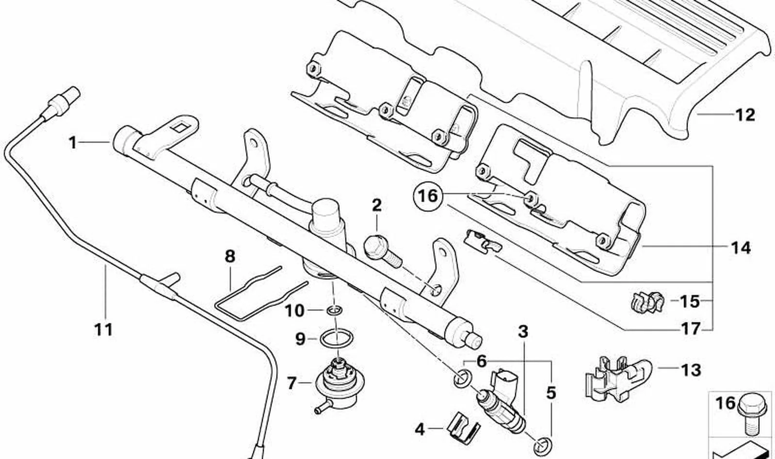 Válvula de inyección OEM 13531487607 para MINI R50, R52, R53. Original MINI. - Image 6