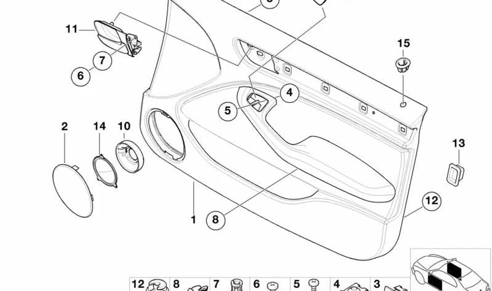 Visera de altavoz derecho OEM 51418213912 para BMW Serie 3 E46. Original BMW. - Image 4